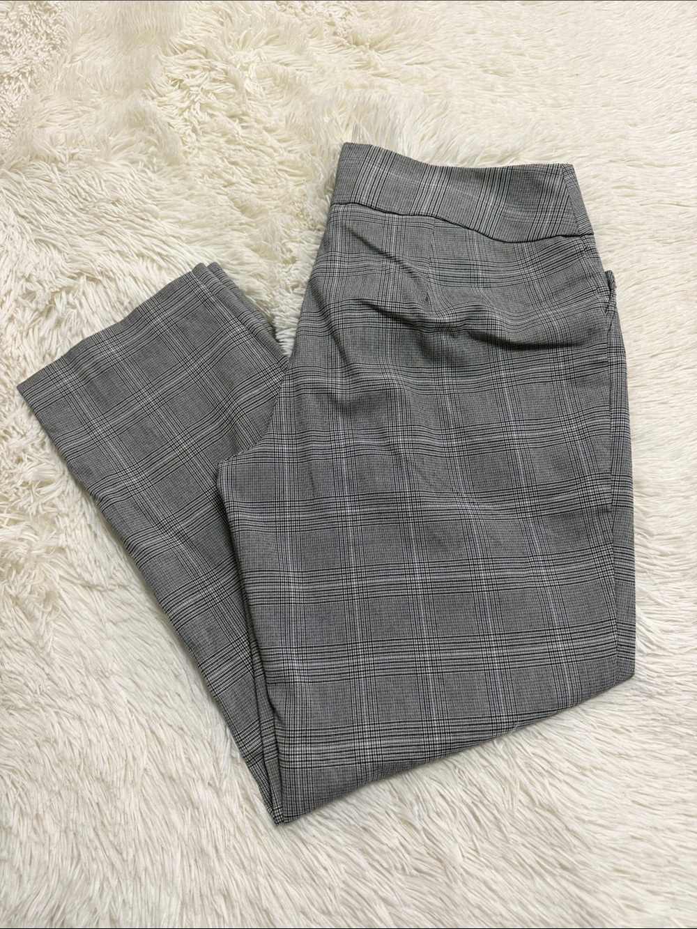 Worthington Gray Plaid Women's Tailored Pants